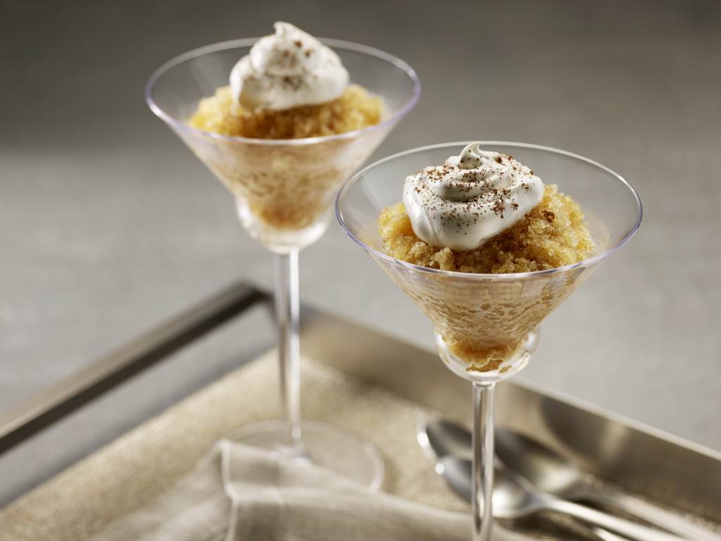 hazelnut creme coffee granita