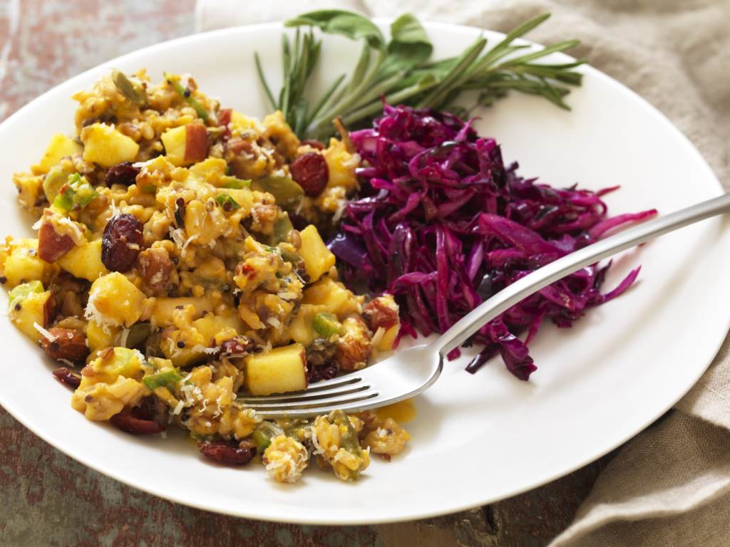 Autumn Squash Casserole on plate